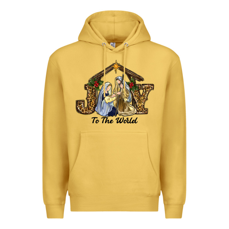 Joy To The World Baby Jesus Christmas Premium Hoodie by RanaPortraitStore | Teevron