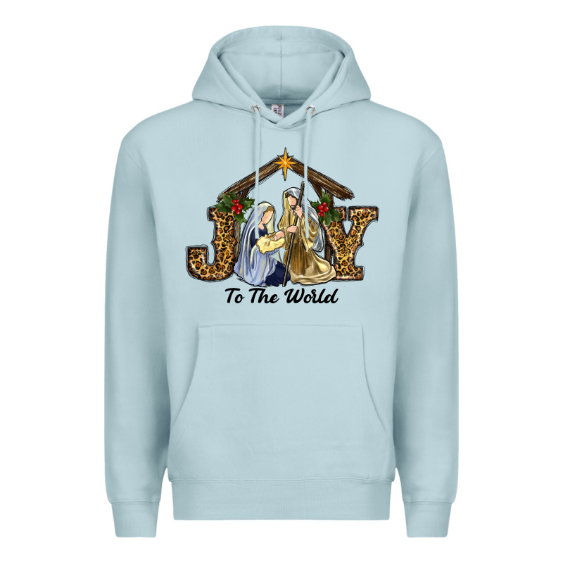 Joy To The World Baby Jesus Christmas Premium Hoodie by RanaPortraitStore | Teevron
