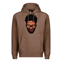 Chestnut bearded black man portrait Premium Hoodie - texasbilliewilder
