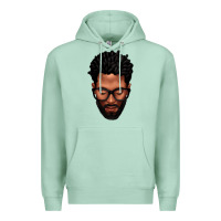 Seafoam bearded black man portrait Premium Hoodie - texasbilliewilder