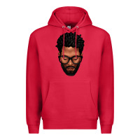 Cardinal bearded black man portrait Premium Hoodie - texasbilliewilder