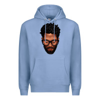 Colony Blue bearded black man portrait Premium Hoodie - texasbilliewilder