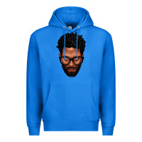 True Royal bearded black man portrait Premium Hoodie - texasbilliewilder