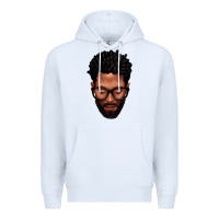 White bearded black man portrait Premium Hoodie - texasbilliewilder