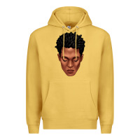 Antique Gold black man portrait Premium Hoodie - texasbilliewilder
