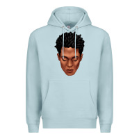 Blue Mist black man portrait Premium Hoodie - texasbilliewilder
