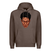 Coffee black man portrait Premium Hoodie - texasbilliewilder