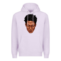 Lilac black man portrait Premium Hoodie - texasbilliewilder