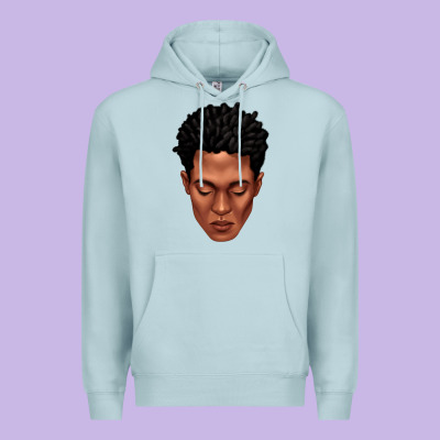 Premium Hoodie black man portrait