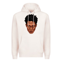 Pale Pink black man portrait Premium Hoodie - texasbilliewilder