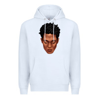 White black man portrait Premium Hoodie - texasbilliewilder
