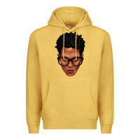 Antique Gold black man portrait Premium Hoodie - texasbilliewilder