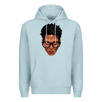 Blue Mist black man portrait Premium Hoodie - texasbilliewilder