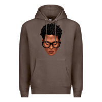 Coffee black man portrait Premium Hoodie - texasbilliewilder