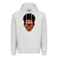 Dove Grey black man portrait Premium Hoodie - texasbilliewilder