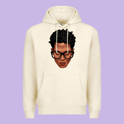 Premium Hoodie black man portrait