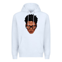 White black man portrait Premium Hoodie - texasbilliewilder