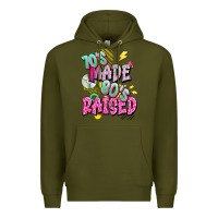 Army Green 70s made 80s raised Premium Hoodie - texasbilliewilder