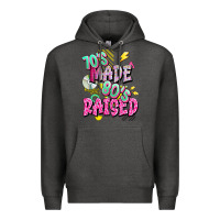 Charcoal Heather 70s made 80s raised Premium Hoodie - texasbilliewilder