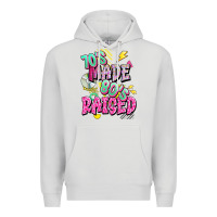 Dove Grey 70s made 80s raised Premium Hoodie - texasbilliewilder
