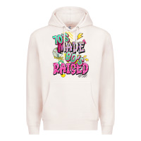 Pale Pink 70s made 80s raised Premium Hoodie - texasbilliewilder