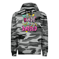 Slate Camo 70s made 80s raised Premium Hoodie - texasbilliewilder