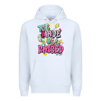 White 70s made 80s raised Premium Hoodie - texasbilliewilder
