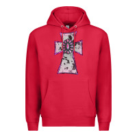 Cardinal Cowhide Pink Gemstone Cross Premium Hoodie - RanaPortraitStore