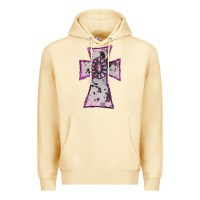 Pina Colada Cowhide Pink Gemstone Cross Premium Hoodie - RanaPortraitStore