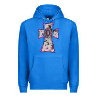True Royal Cowhide Pink Gemstone Cross Premium Hoodie - RanaPortraitStore