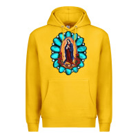 Lemon Gemstone Lady Of Guadalupe Premium Hoodie - RanaPortraitStore