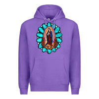 Purple Gemstone Lady Of Guadalupe Premium Hoodie - RanaPortraitStore