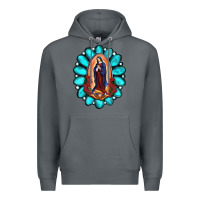Rock Gemstone Lady Of Guadalupe Premium Hoodie - RanaPortraitStore