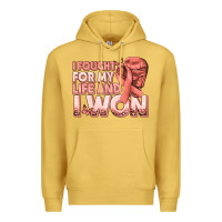 Antique Gold i fought for my life and i won uterine cancer peac Premium Hoodie - texasbilliewilder