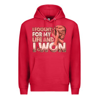 Cardinal i fought for my life and i won uterine cancer peac Premium Hoodie - texasbilliewilder