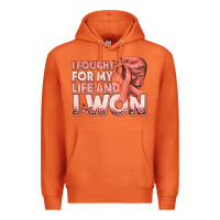Carrot i fought for my life and i won uterine cancer peac Premium Hoodie - texasbilliewilder