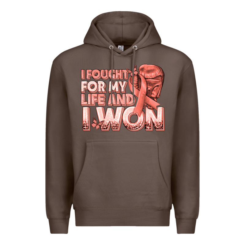 I Fought For My Life And I Won Uterine Cancer Peac Premium Hoodie by texasbilliewilder | Teevron