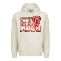 Oatmeal Heather i fought for my life and i won uterine cancer peac Premium Hoodie - texasbilliewilder
