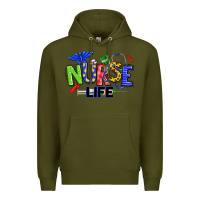 Army Green autism nurse life Premium Hoodie - texasbilliewilder