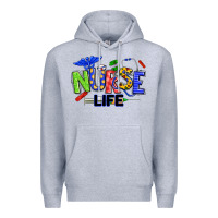 Heather Grey autism nurse life Premium Hoodie - texasbilliewilder