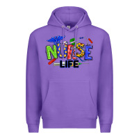 Purple autism nurse life Premium Hoodie - texasbilliewilder