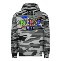Slate Camo autism nurse life Premium Hoodie - texasbilliewilder