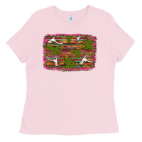Bubblegum Pink cinco de mayo bullskull and cactus Ladies Tee - Artiststas