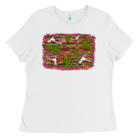 White cinco de mayo bullskull and cactus Ladies Tee - Artiststas