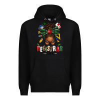 Black registrar life afro messy bun Premium Hoodie - texasbilliewilder