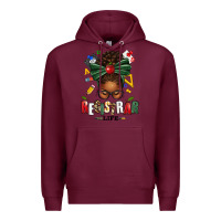 Burgundy registrar life afro messy bun Premium Hoodie - texasbilliewilder