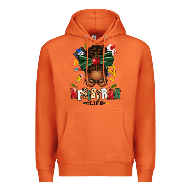 Registrar Life Afro Messy Bun Premium Hoodie by texasbilliewilder | Teevron