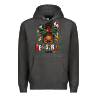 Charcoal Heather registrar life afro messy bun Premium Hoodie - texasbilliewilder
