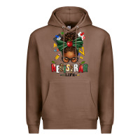 Chestnut registrar life afro messy bun Premium Hoodie - texasbilliewilder