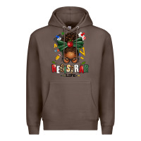 Coffee registrar life afro messy bun Premium Hoodie - texasbilliewilder